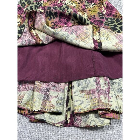 Muse Dress Womens 12 Plaid Animal Print Silk Golblincore‎ Retro Fairy Grunge - Picture 12 of 16